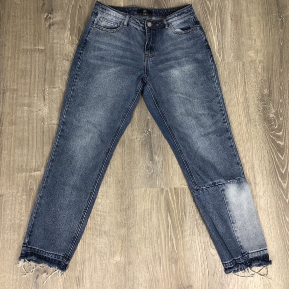 Missguided "Distressed Patchwork" jeans - size 10 - Picture 2 of 11